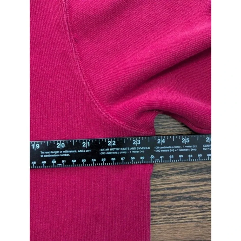 Polo Ralph Lauren French Ribbed 1/4‎ Zip Pullover Red Sweater Sz L Preppy Money